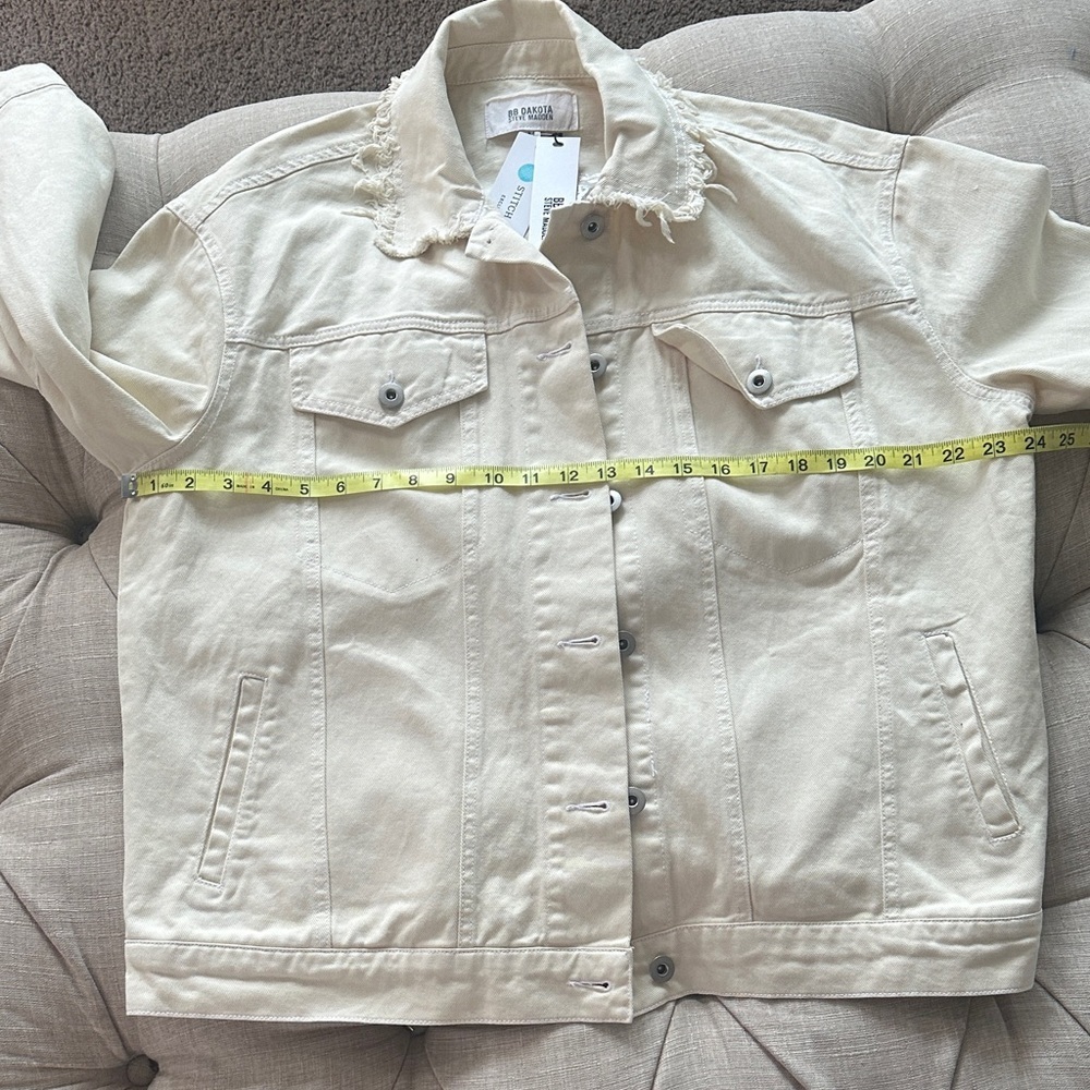 BB Dakota Cream Jean Jacket - Picture 13 of 13